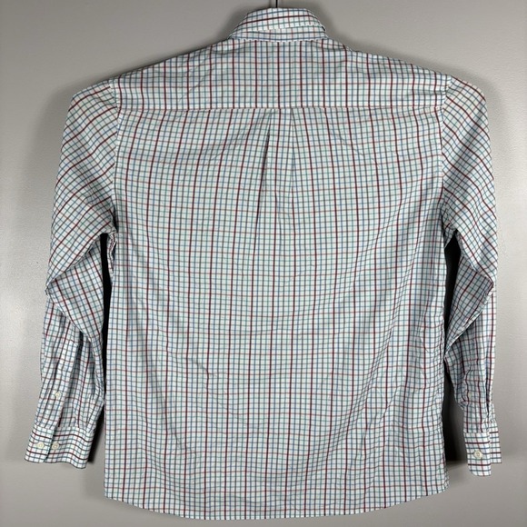 Johnnie O Men's Large Malibu Red Prep Formance Button Down Long Sleeve Shirt - Picture 3 of 6